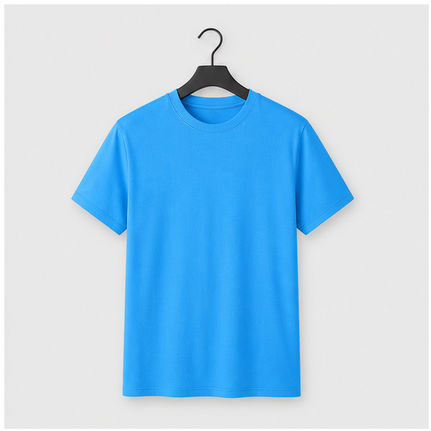 Mens T-Shirts Short Sleeve Cotton T Shirts Casual Plain Crew Neck Basic Tees Moisture Wicking Summer Shirts - front view